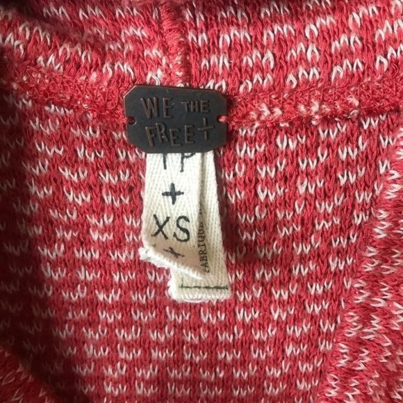 We the Free Sleeveless Turtleneck Light Red Cream Sz XS - Picture 4 of 4